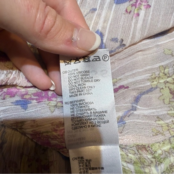 REISS Cari Printed Floral Smock Floral Dress Size 10 - Picture 6 of 9